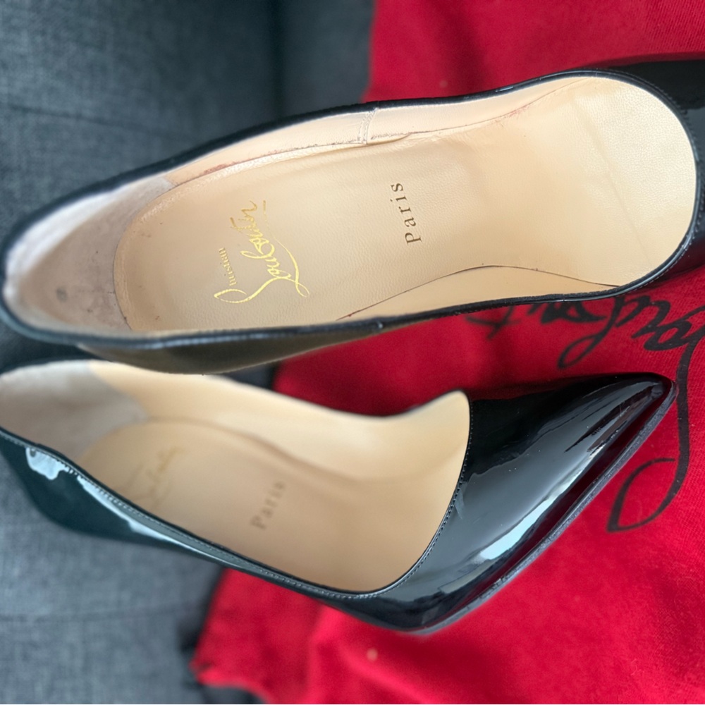 Christian Louboutin Glossy Black Heels